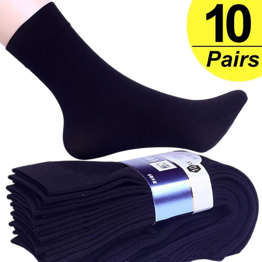 10pairs New Breathable Men Ice - Silk Sock Bamboo 评论和价格
